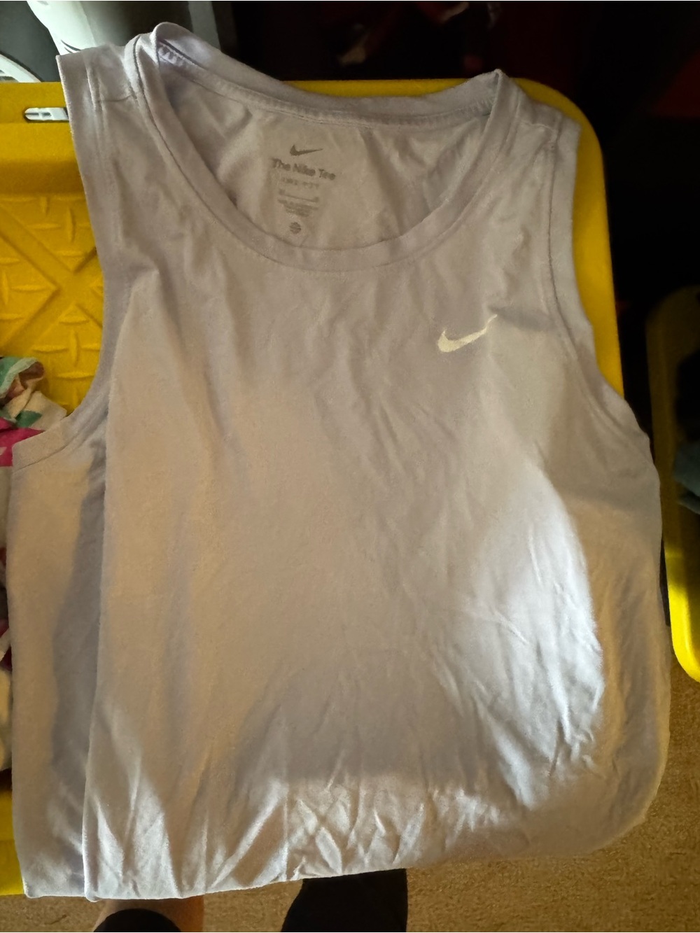 Nike Women’s Light Gray Tank Top with Swoosh